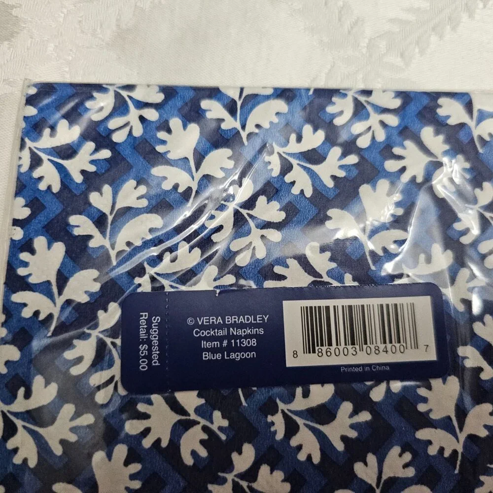 Vera Bradley Cocktail Napkins! New!